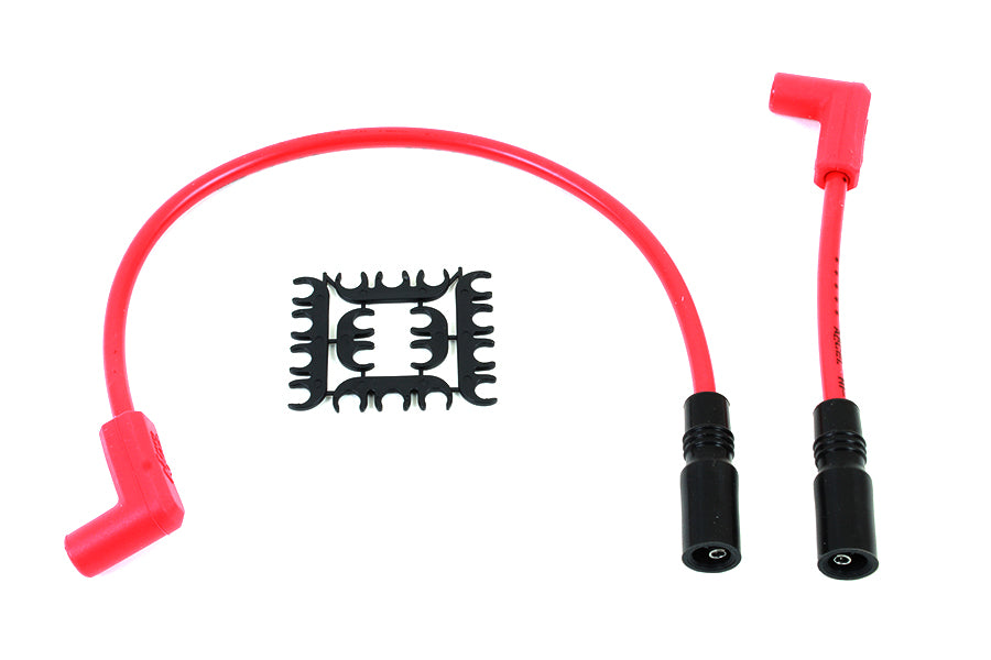 32-9180 - Accel 8mm S/S Spiral Core Ignition Wire Set Red by Accel