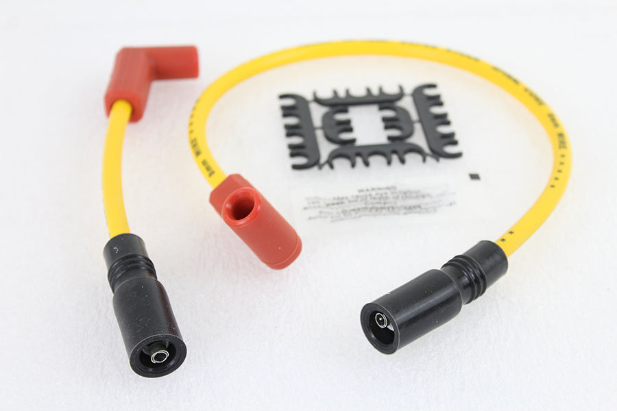 32-9181 - Accel 8mm S/S Spiral Core Ignition Wire Set Yellow by Accel
