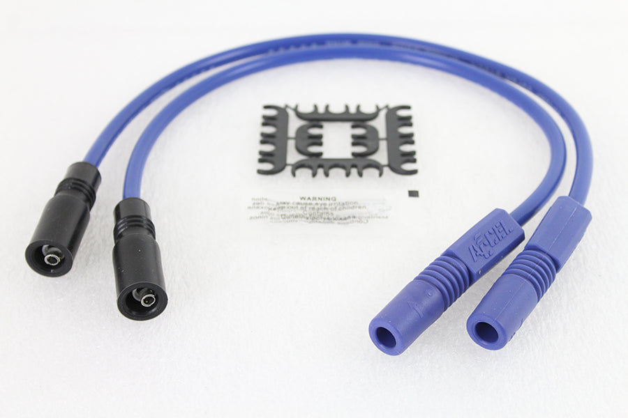 32-9183 - Accel 8mm S/S Spiral Core Ignition Wire Set Blue by Accel