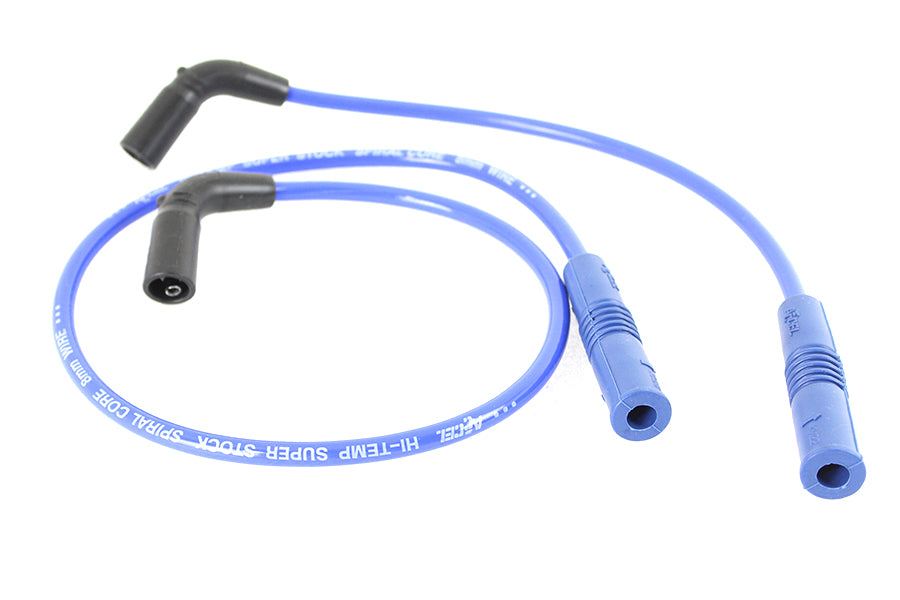 32-9187 - Accel 8mm S/S Spiral Core Ignition Wire Set Blue by Accel