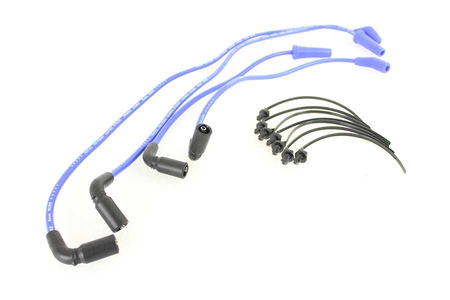 32-9191 - Accel 8mm S/S Spiral Core Ignition Wire Set Blue by Accel