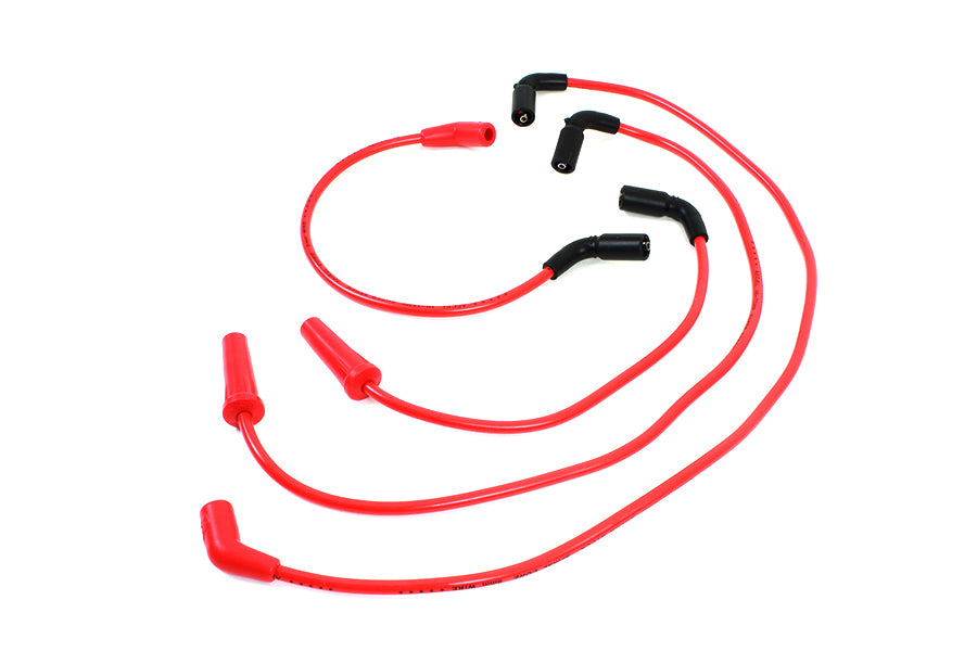 32-9192 - Accel 8mm S/S Spiral Core Ignition Wire Set Red by Accel