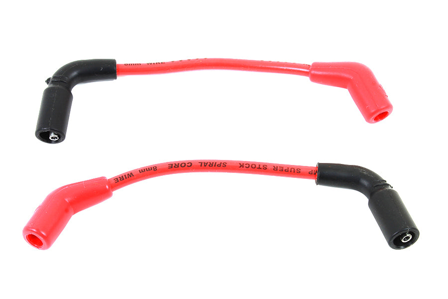 32-9196 - Accel 8mm S/S Spiral Core Ignition Wire Set Red by Accel
