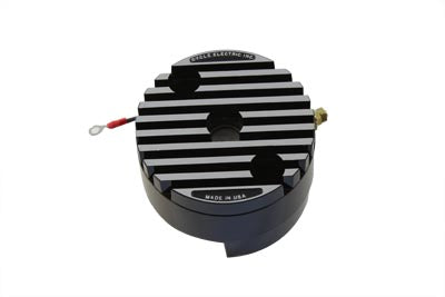32-9282 - Low Output 12 Volt Regulator End Cover Black by Cycle Electric
