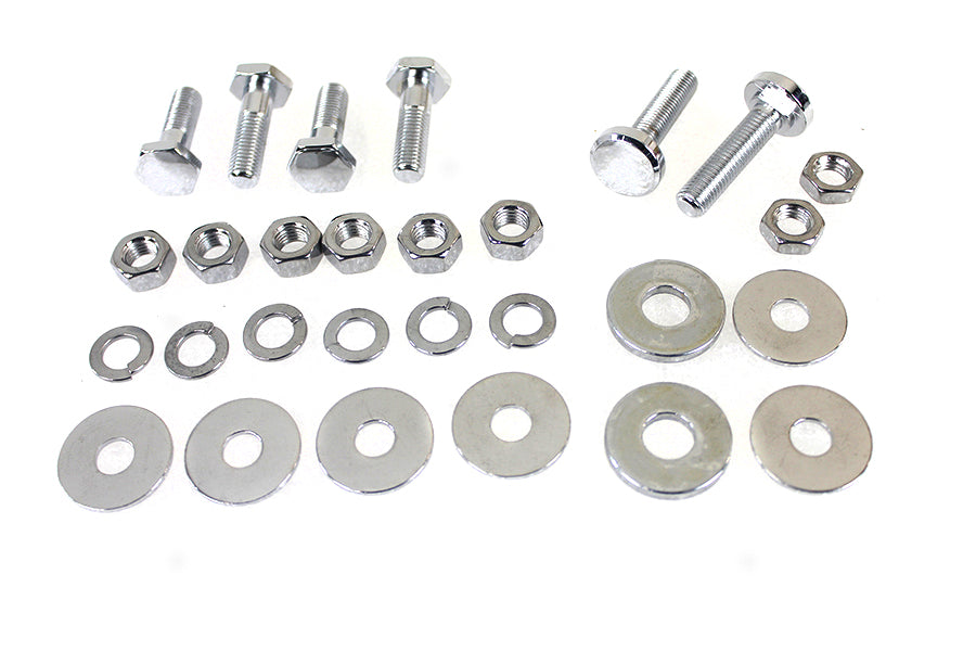 3220-6 - Rear Fender Frame Clamp Bolt Set Chrome by Colony