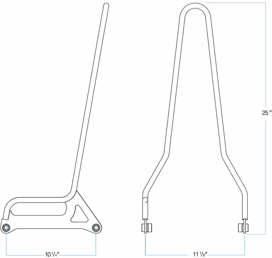 BILTWELL EXFIL Sissy Bar - FXD - Chrome 5003-501