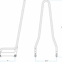 BILTWELL EXFIL Sissy Bar - Softail - Chrome 5003-504