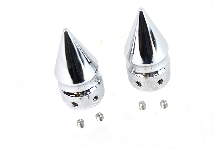 3275-2 - Front Axle Cover Set Pike Style Chrome Plated by Colony