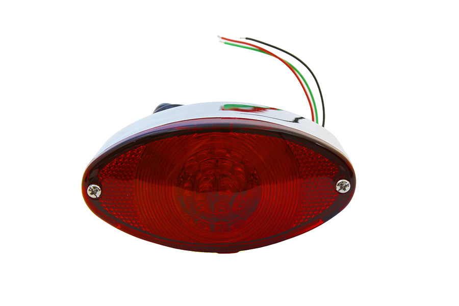 33-0028 - Chrome Tail Lamp Cateye Style by Wyatt Gatling