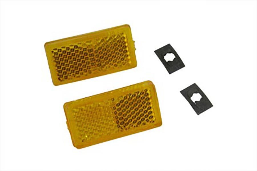 33-0035 - Amber Reflector Set by V-Twin