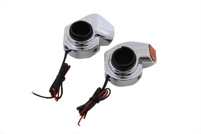 33-0047 - Chrome Front Turn Signal Marker Lamp Set by Wyatt Gatling