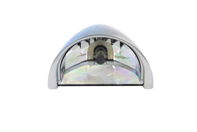 33-0050 - 5-3/4 inch Half Moon Headlamp Chrome Billet by Wyatt Gatling