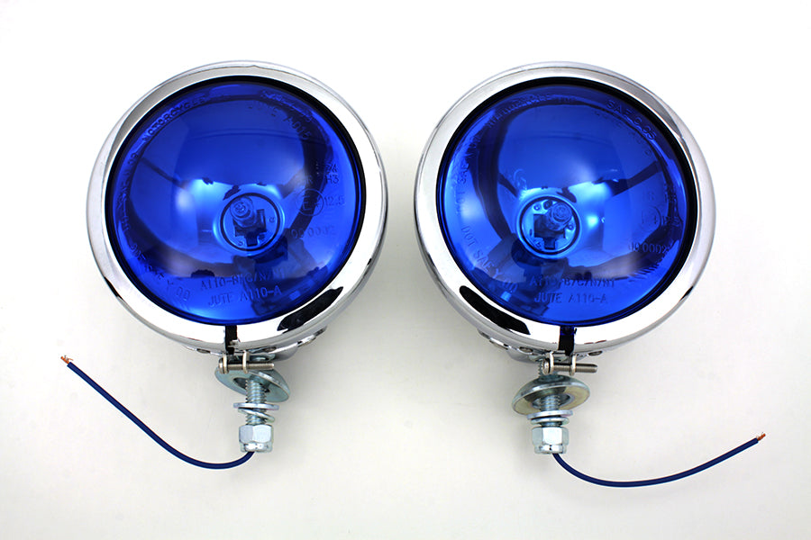 33-0073 - Blue Pursuit Spotlamp Set by V-Twin