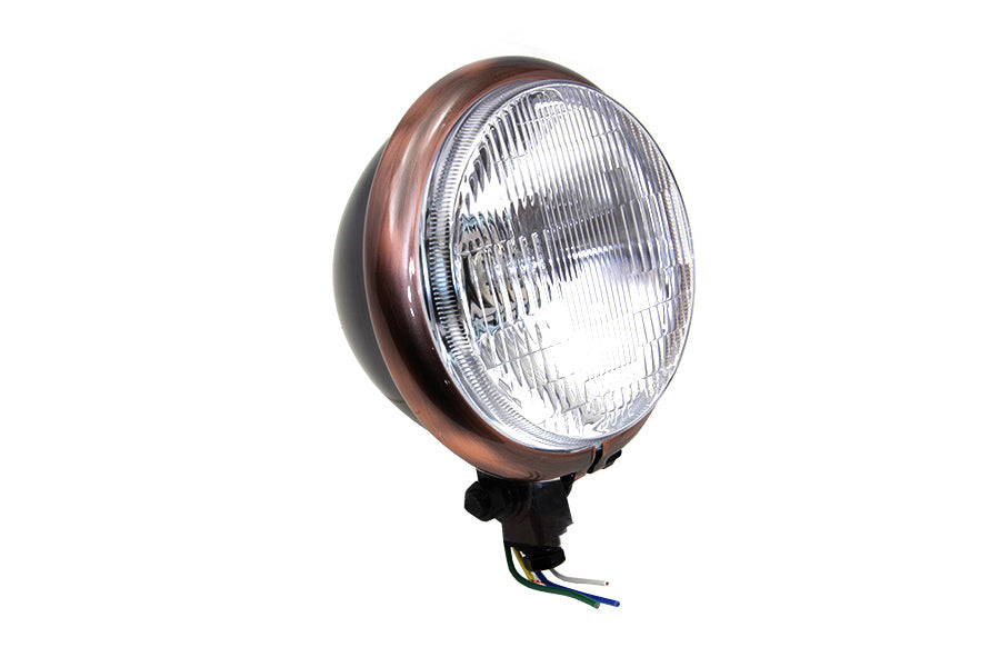 33-0078 - 5-3/4 inch Black Headlamp by Wyatt Gatling