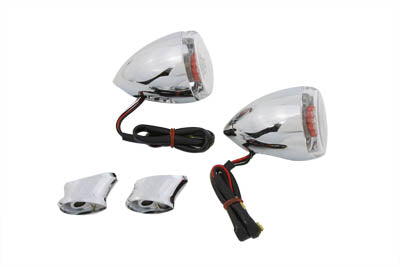 33-0091 - Rear Turn Signal Kit Clear Lens Red LED by Wyatt Gatling