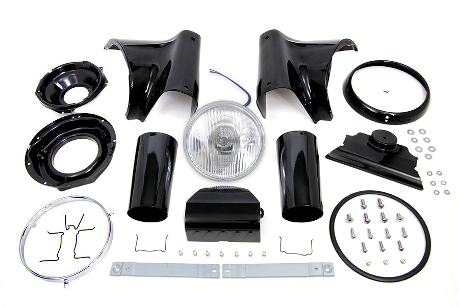 33-0093 - Black 7  Headlamp Cowl Kit by Wyatt Gatling