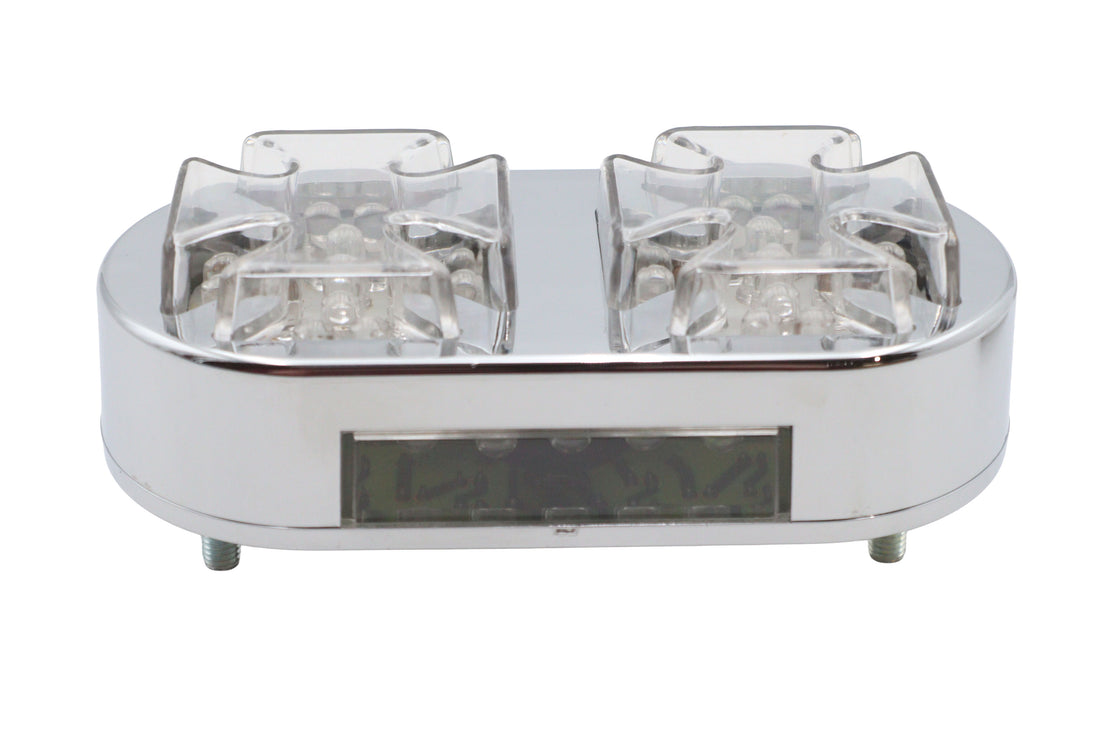 33-0105 - Chrome Maltese Tail Lamp by Wyatt Gatling