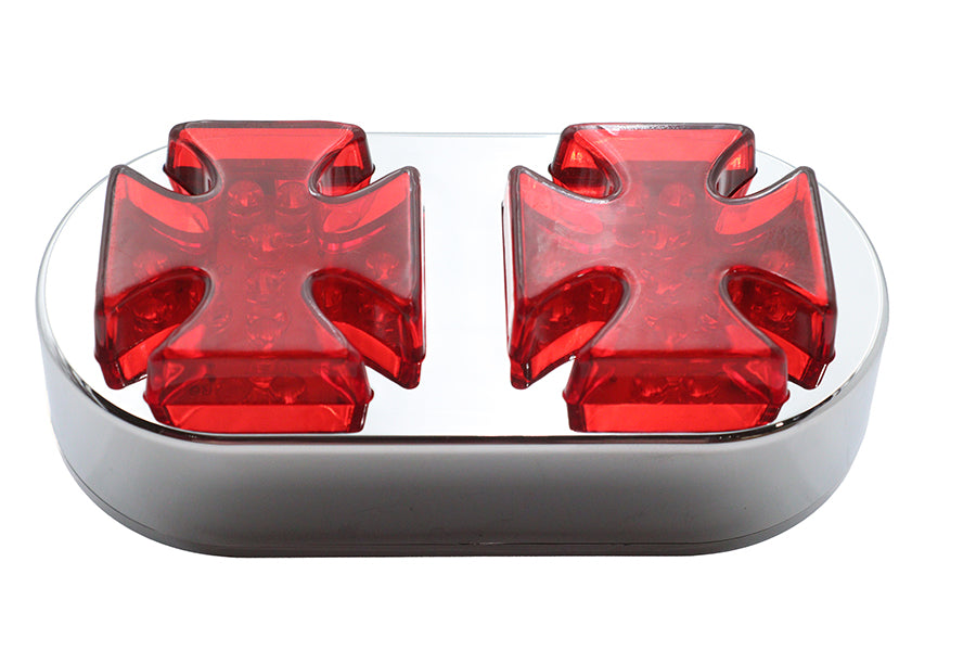 33-0106 - Chrome Maltese Tail Lamp by Wyatt Gatling