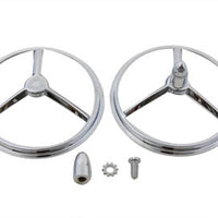 33-0172 - 4-1/2  Chrome Bullet Style Spotlamp Trim by Wyatt Gatling