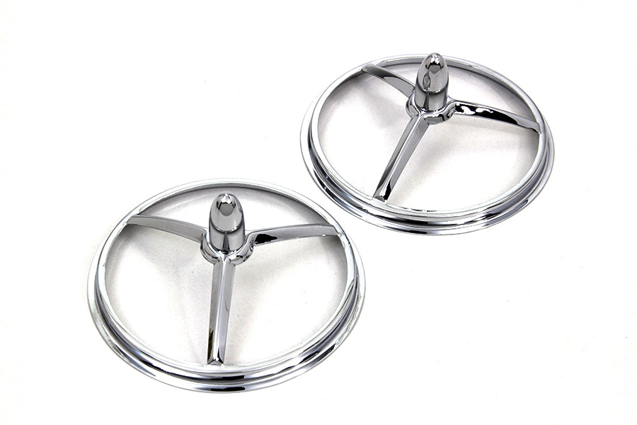 33-0172 - 4-1/2  Chrome Bullet Style Spotlamp Trim by Wyatt Gatling