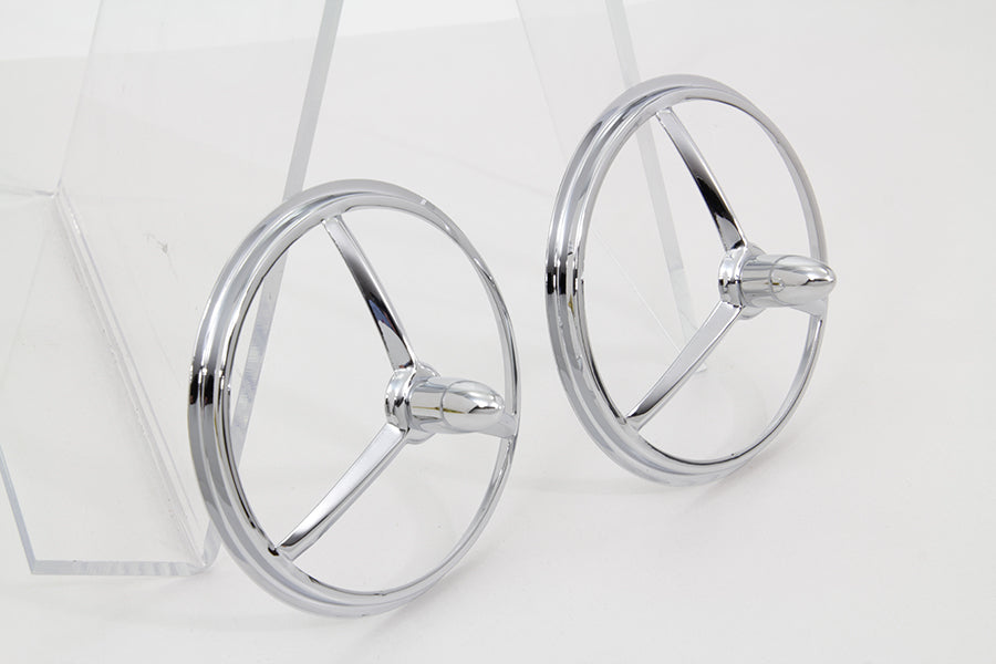 33-0172 - 4-1/2  Chrome Bullet Style Spotlamp Trim by Wyatt Gatling