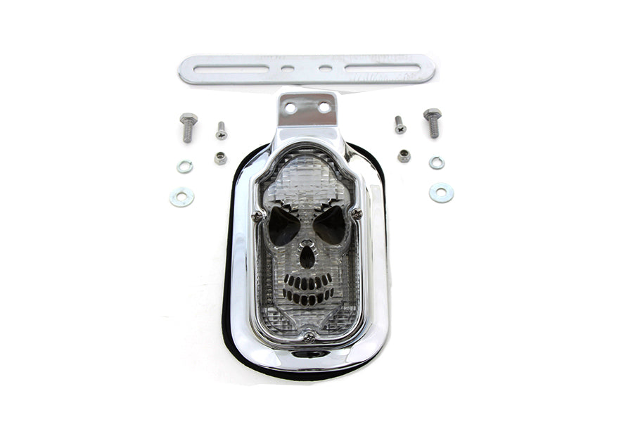 33-0205 - Skull Face Tombstone Tail Lamp Clear Lens by Wyatt Gatling