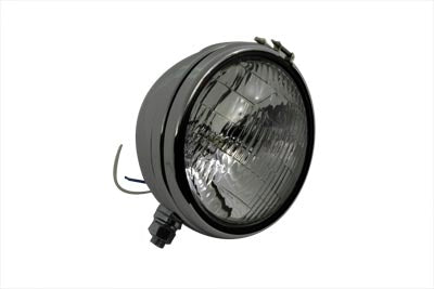 33-0231 - Replica 5-3/4 inch Round Chrome Headlamp by V-Twin