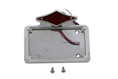 33-0266 - Chrome Diamond LED Tail Lamp License Plate Assembly by Wyatt Gatling
