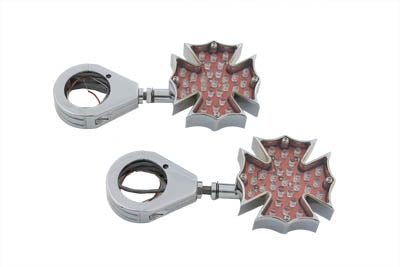 33-0268 - Fireman Cross Turn Signal Set 39mm Clamp Kit by Wyatt Gatling