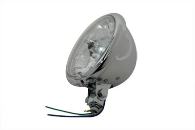 33-0293 - 5-3/4 inch Round Clear Faceted Headlamp Assembly by Wyatt Gatling