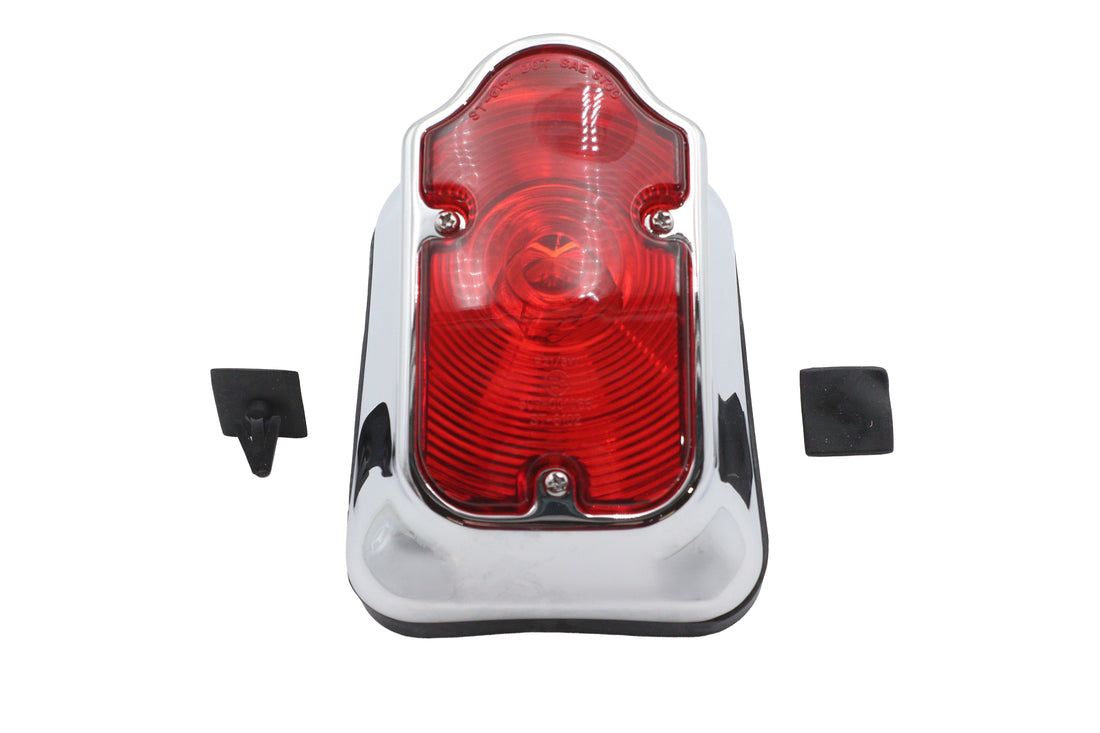 33-0325 - Chrome Tombstone Tail Lamp Assembly Bulb Type by Wyatt Gatling