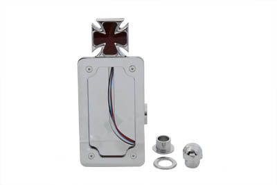 33-0365 - Chrome Billet Vertical Tail Lamp Kit by V-Twin