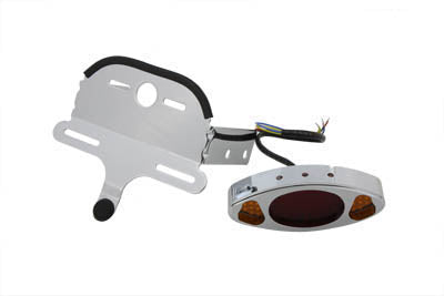33-0379 - Wyatt Gatling Chrome Oval Tail Lamp Assembly by Wyatt Gatling