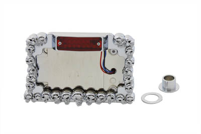33-0383 - Chrome Skull Style Tail Lamp Assembly by Wyatt Gatling