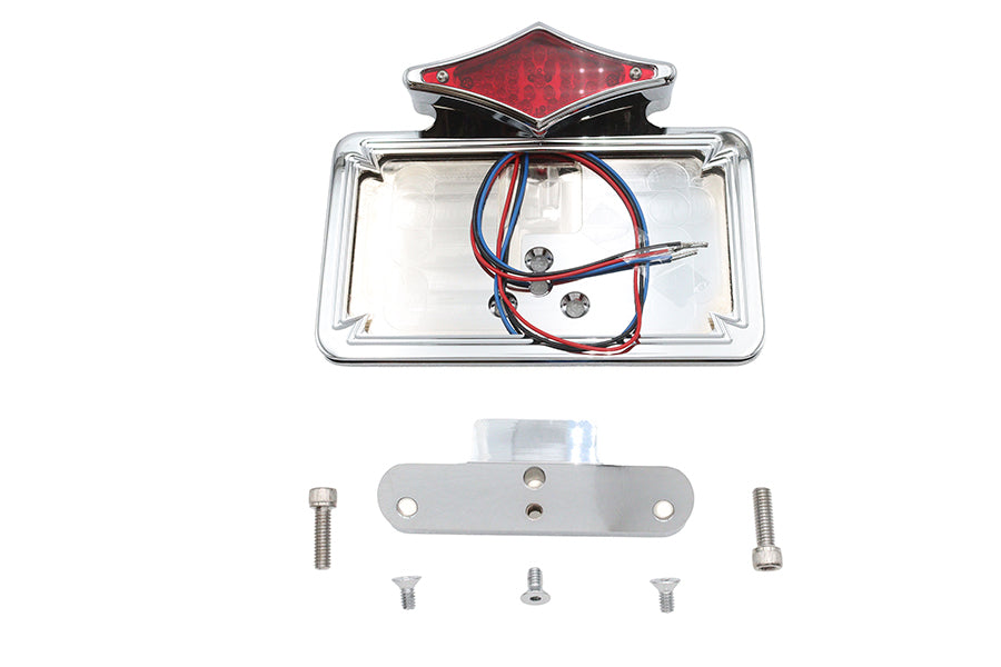 33-0389 - Chrome Tail Lamp and License Plate Holder by Wyatt Gatling