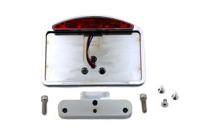 33-0392 - Chrome Slice LED Tail Lamp License Plate Assembly by Wyatt Gatling