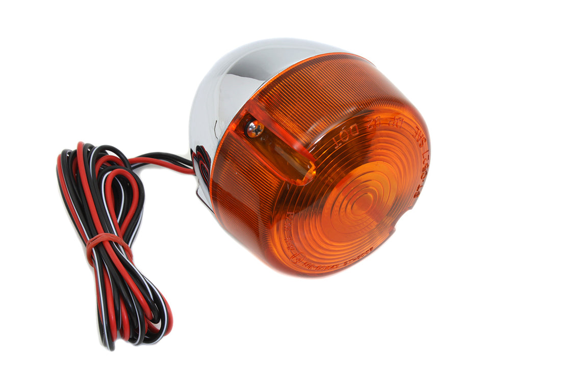 33-0431 - Chrome Turn Signal Assembly Front Right or Left by Wyatt Gatling
