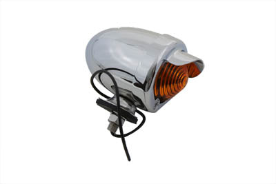 Bullet Style Amber Marker Lamp With Visor