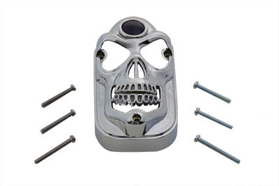 33-0434 - Skull Style Blue Dot Tail Lamp Cover by Wyatt Gatling