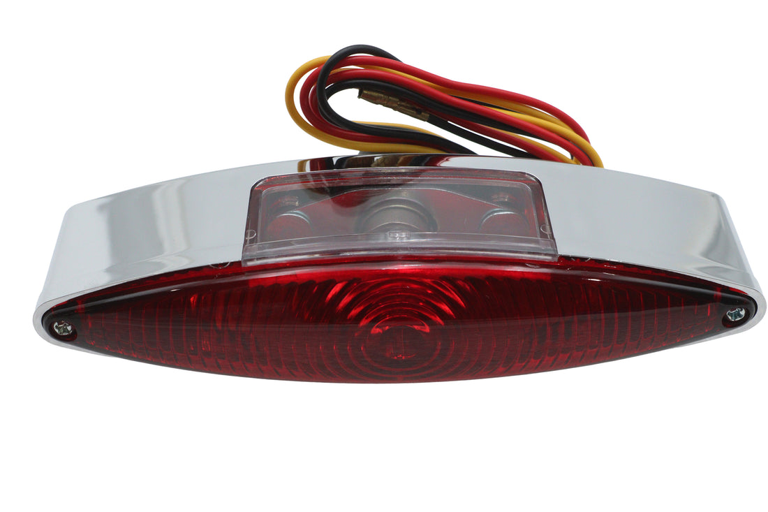 33-0439 - Chrome Snake Eye Style Tail Lamp by Wyatt Gatling