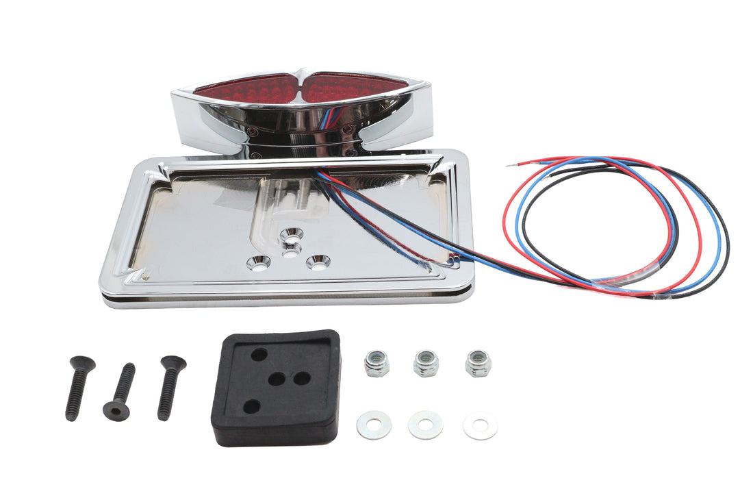 33-0460 - Chrome Katz Eyez LED Tail Lamp Kit Fender Mount Type by Wyatt Gatling