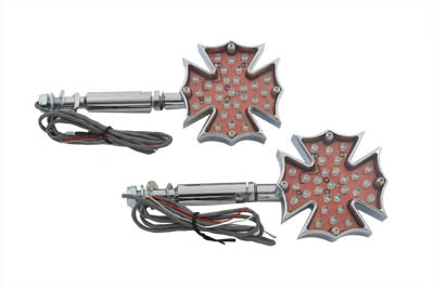 33-0484 - Fireman Cross Turn Signal Set Long Stud by Wyatt Gatling