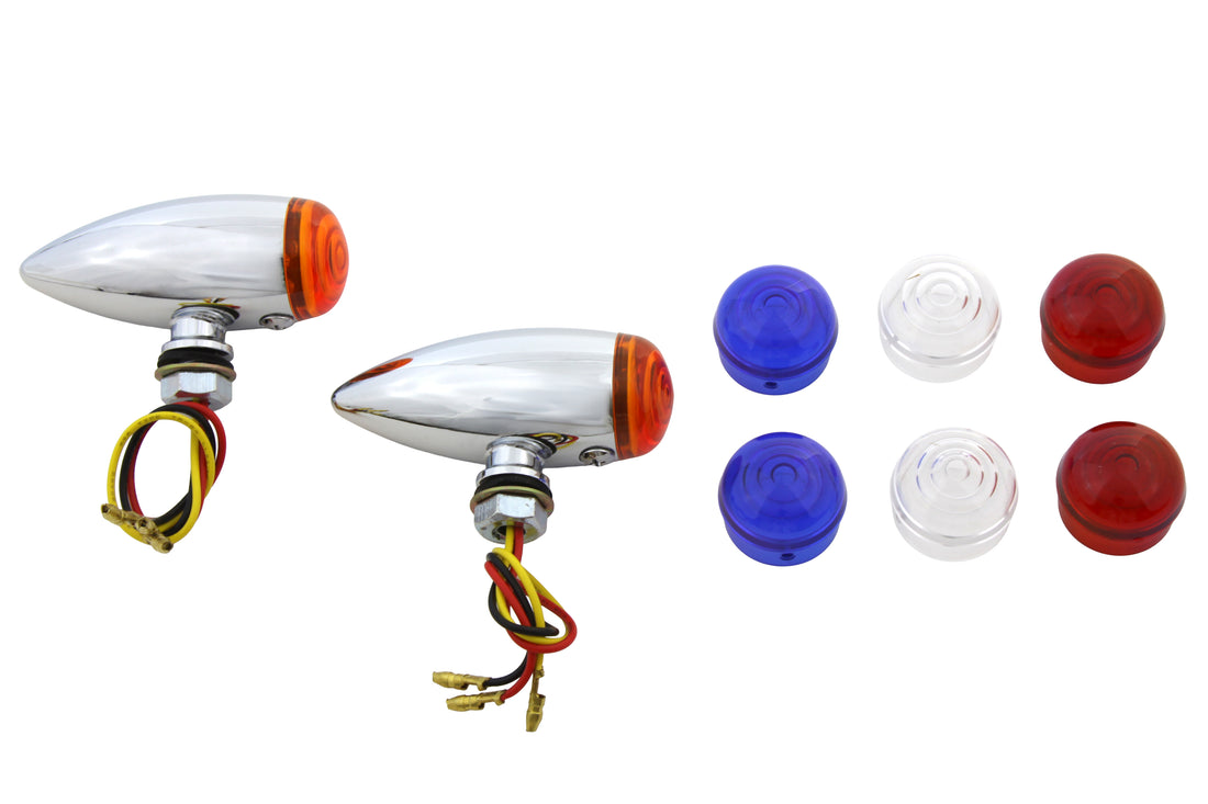 33-0486 - Mini Amber LED Bullet Lens Marker Lamp Set by Wyatt Gatling