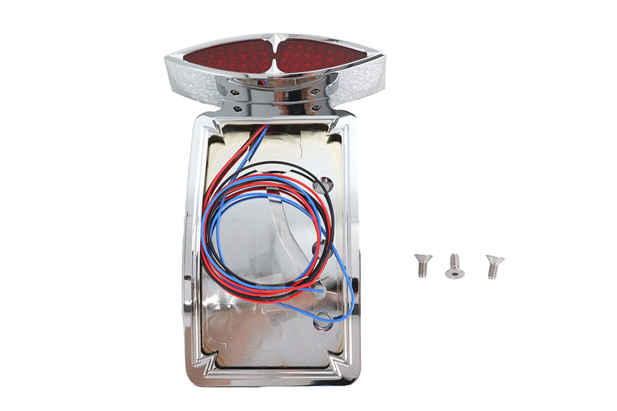 33-0488 - Curved Tail Lamp and License Plate Set Katz Style by Wyatt Gatling