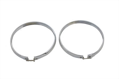 33-0522 - 5-3/4 inch Headlamp Chrome Outer Rim Set by Wyatt Gatling