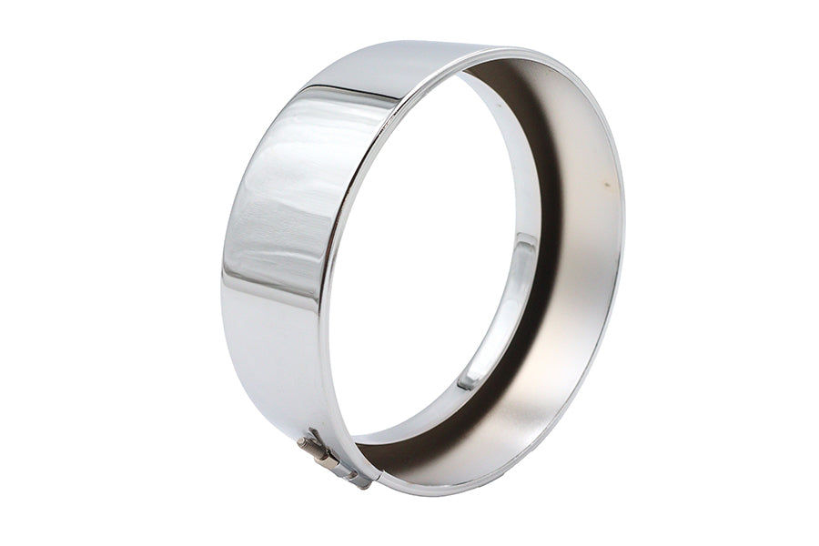 33-0545 - 5-3/4  Headlamp Chrome Frenched Trim Ring by Wyatt Gatling
