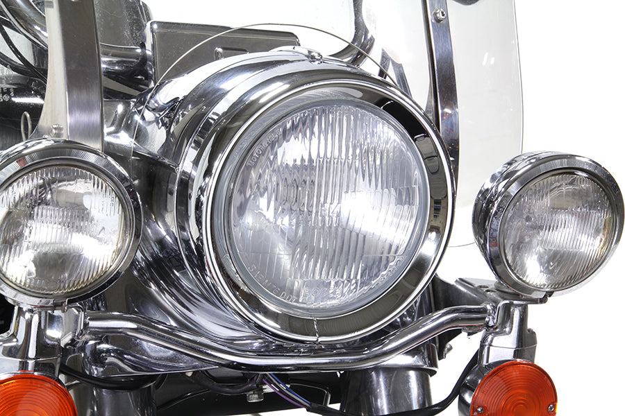 33-0547 - 7  Headlamp Chrome Frenched Trim Ring by Wyatt Gatling
