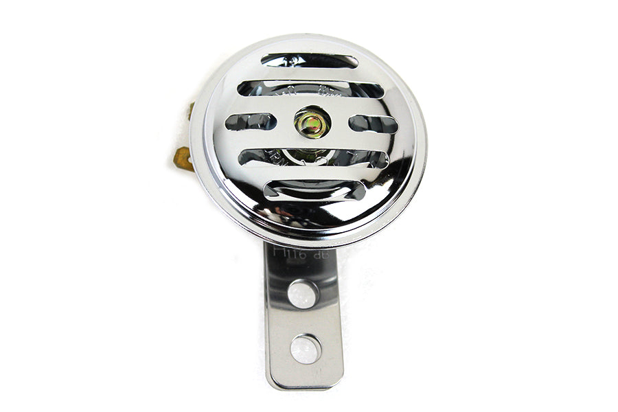 33-0586 - Slotted Style 12 Volt Mini Horn Chrome by Wyatt Gatling