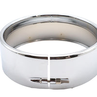 33-0607 - 5-3/4  Outer Headlamp Chrome Frenched Trim Ring by Wyatt Gatling