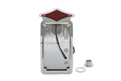 33-0631 - Diamond LED Tail Lamp Assembly Vertical Curved Style by V-Twin